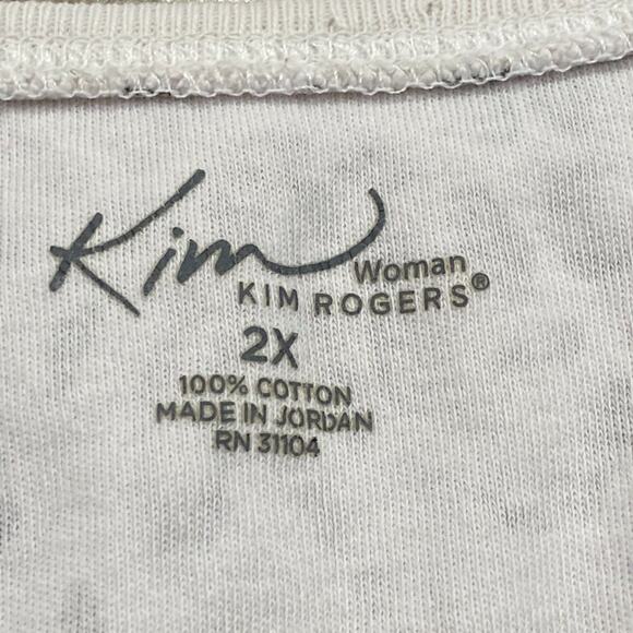 Kim Rogers Leopard Print Tank Top Plus Size 2X - Picture 3 of 7